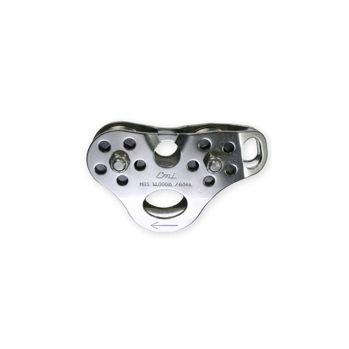 thumbnail interactive-video image 1 of CMI Rescue Micro Pulley – Aluminum Or Nylon Sheave, 7,000 Lb Strength, For Climbing & Rescue 1 of 10